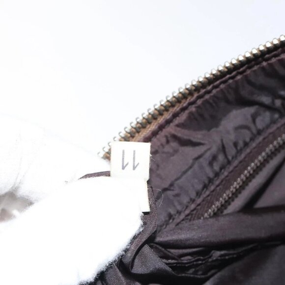 PRADA Clutch Bag Canvas Beige Silver Auth BD1747 - Picture 12 of 16